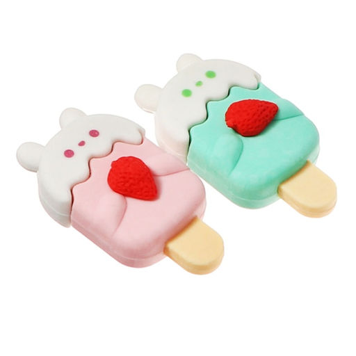 Цена за 6 шт. Ластик фигурный сборный Calligrata "Эскимо", МИКС