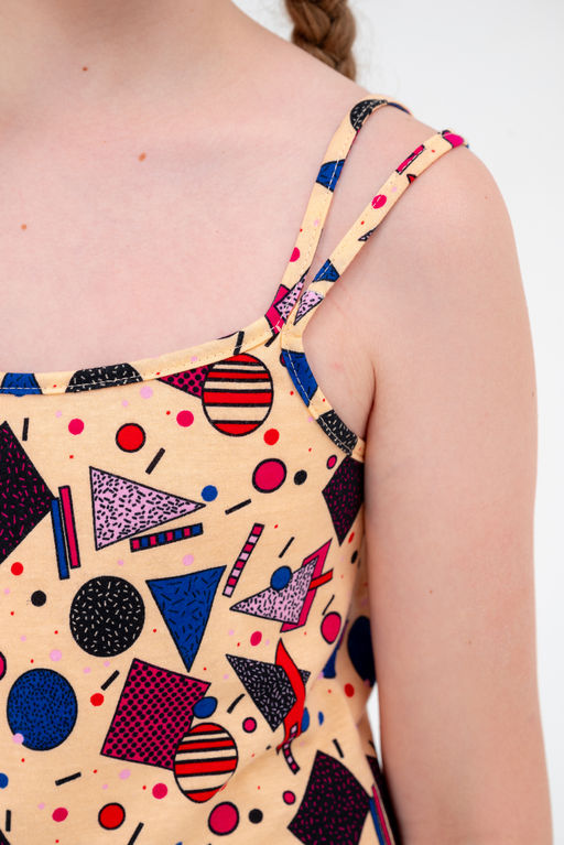 Ночная сорочка детская из кулирки Оливия мозайка - Амадэль фото 3