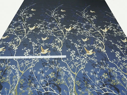 Перкаль Легкое дыхание-птицы градиент, (комп), ш.2.2м, хлопок-100%, 110гр/м.кв - Купава фото 7