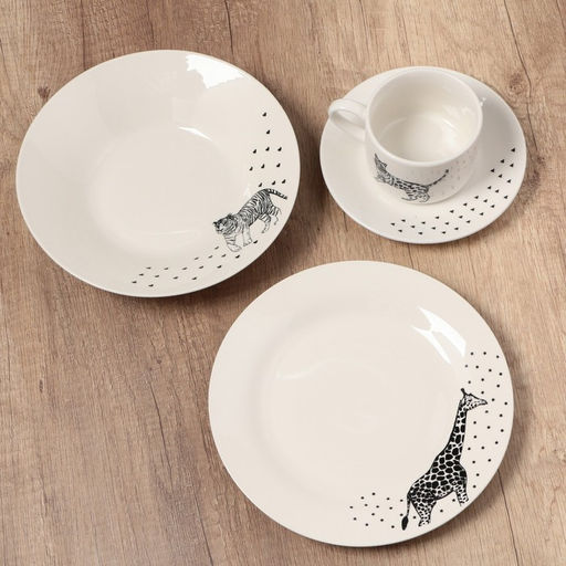 Глубокая тарелка Животные, 20.5 см - Dolce Ceramo. фото 4