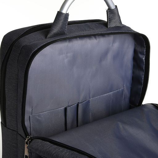 Рюкзак городской на молнии, с отделом для ноутбука, карманами, с USB разъёмом, размер 30×12×42 см, серый