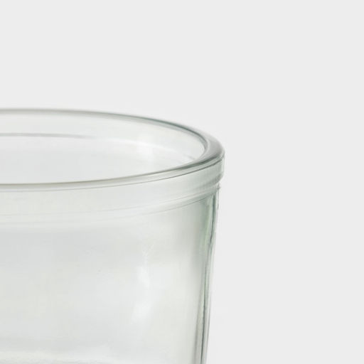 Стакан, 400 мл, с крышкой и трубочкой, стекло, прозрачный