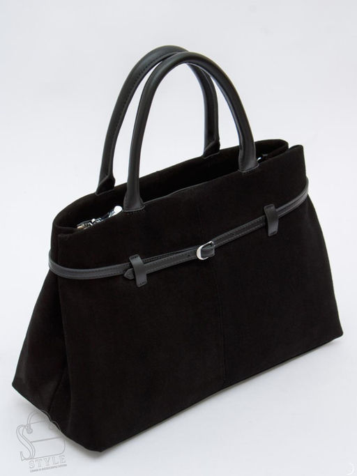 Сумка женская кожаная 8018-1S black Velina Fabbiano-Safenta