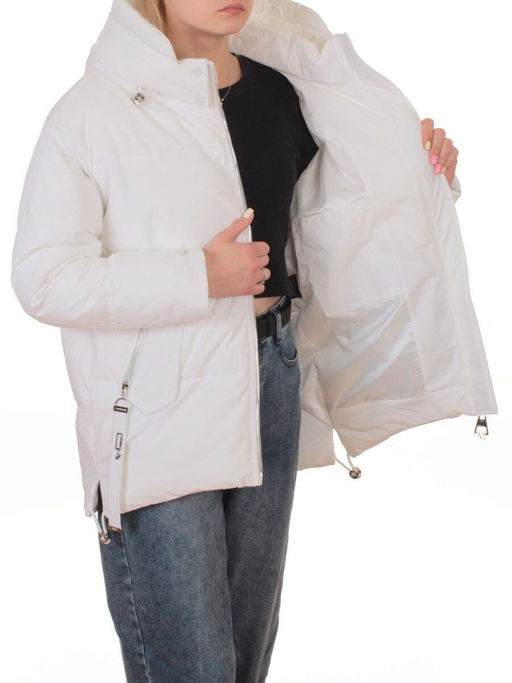 2387 WHITE Куртка зимняя женская (150 гр. холлофайбер)