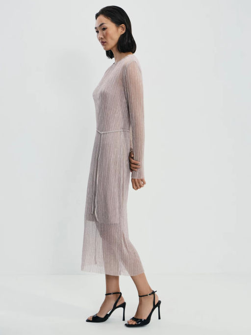 Платье миди с люрексом / Zarina