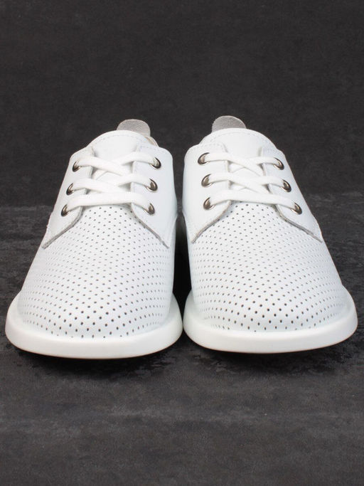 03-D7HY1-1 WHITE Полуботинки женские (натуральная кожа) - Фабричный китай фото 8