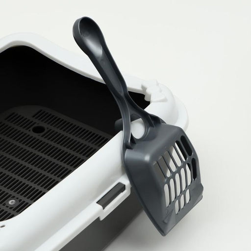 Туалет Сима с бортом + сетка + совок 30 х 39 х 13,5 см серый FIX - Simaland фото 2