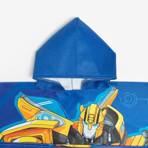 Полотенце-пончо детское махровое Bumblebee Transformers 60х120 см, 50% хл., 50% полиэстер - Hasbro фото 4