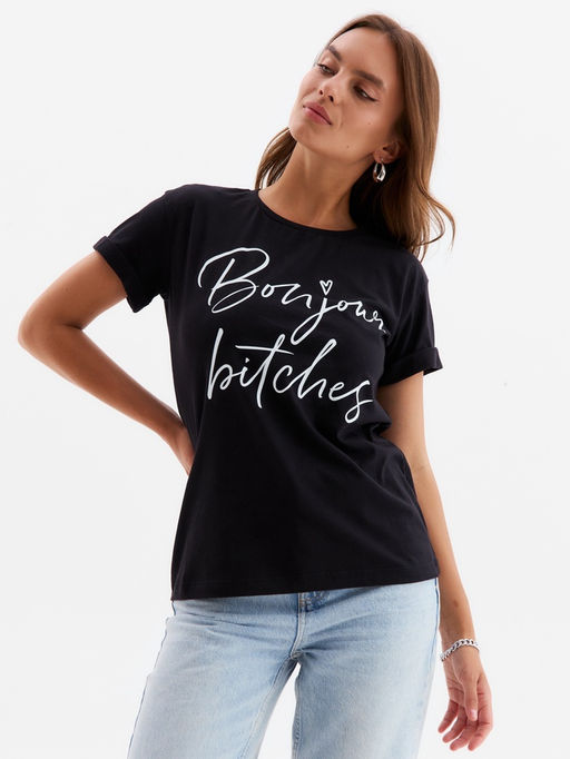 Футболка женская MIST Bonjour, размер 44-46