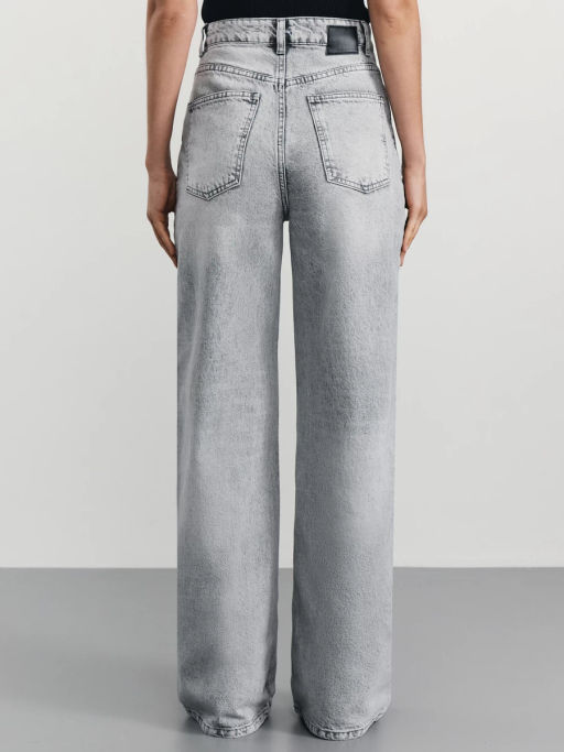 Джинсы wide leg с высокой посадкой / Zarina фото 4