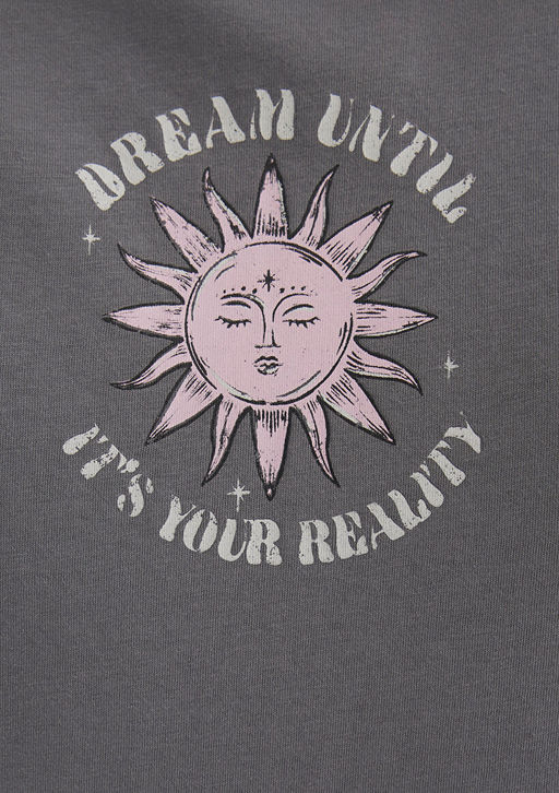 Bask?l? Antrasit Tisort - Mavi фото 7