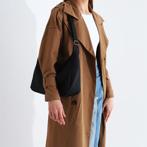 Сумка-мешок на молнии, цвет чёрный - Simaland фото 5