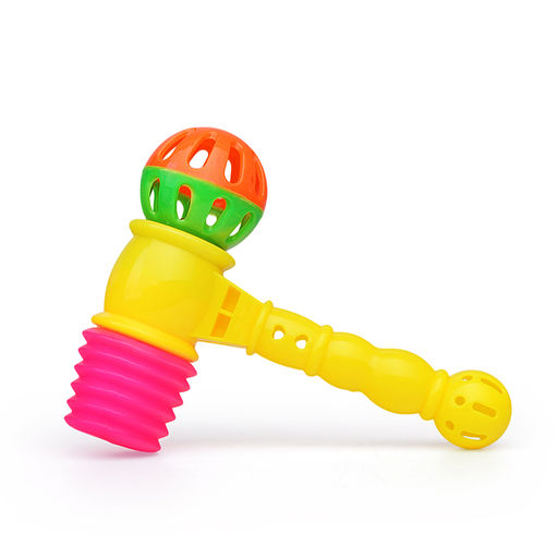 Молоток - стучалка "Тук‑шоу" с погремушкой 17 см., в пакете