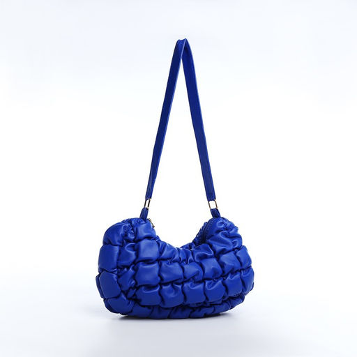 Сумка-багет на молнии, цвет синий - Simaland фото 2