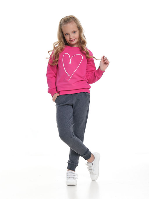 Костюм для девочки UD 7745 малина/графит - Mini maxi фото 3