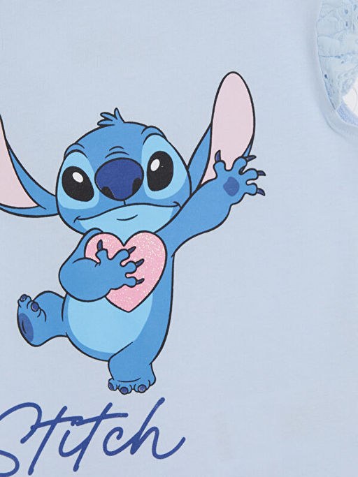 Футболка Lilo & Stitch с оборками для девочек