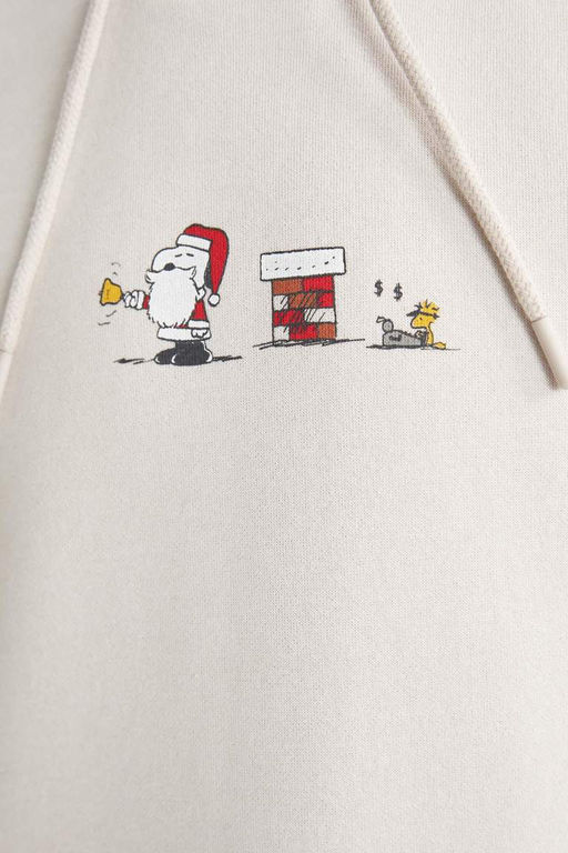 Толстовка свободного кроя с капюшоном Snoopy с рождественской тематикой - Defacto фото 8