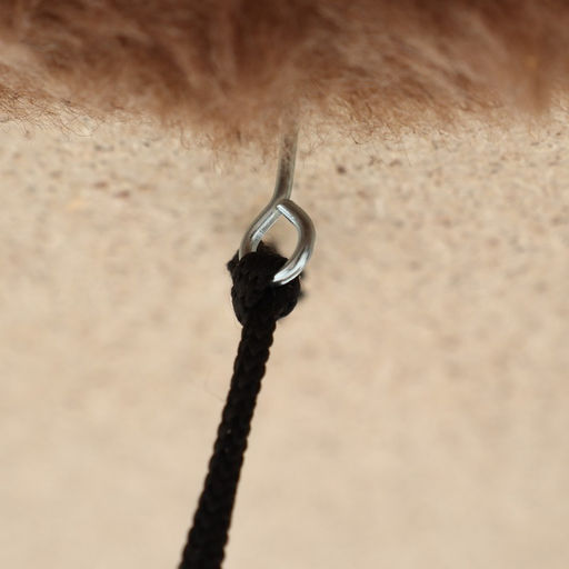 Комплекс для кошек, 33×76×105 см, разборный, с когтеточкой, с гамаком, бежевый