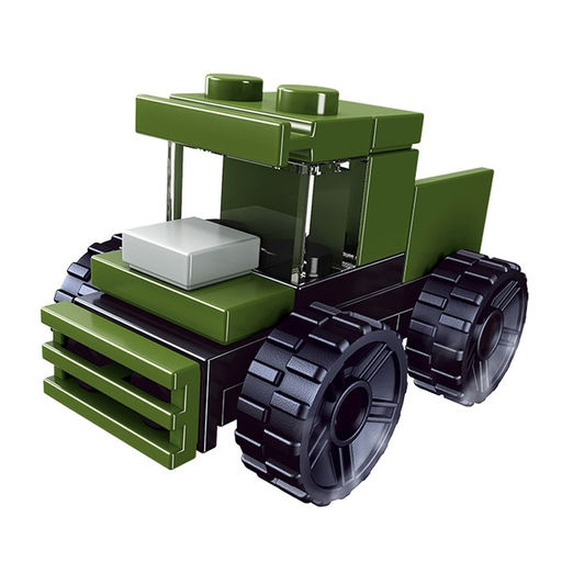 Цена за 2 шт. Конструктор Армия «Грузовик», 18 деталей