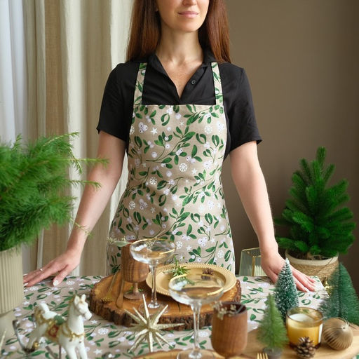 Фартук Доляна Frosty berries 60х70 см, 100% хл, рогожка 164 г/м2  фото 2