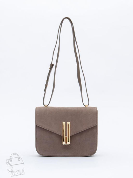 Сумка женская кожаная 1045MF apricot Polina&Eiterou  в Новосибирске