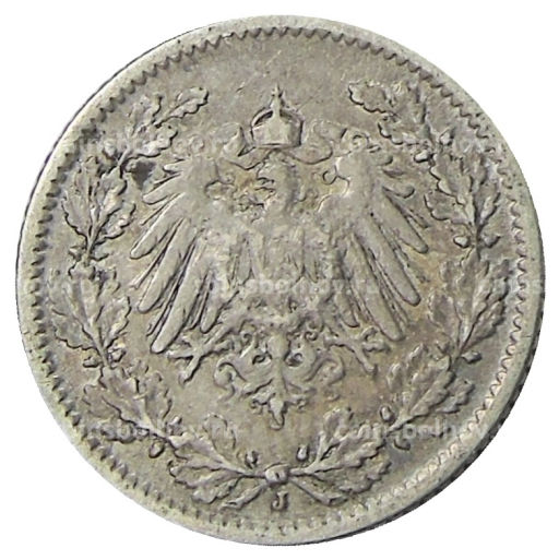 1/2 марки 1905 года J Германия