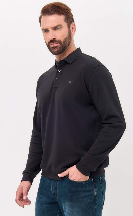 Поло д/р F421-07-7021 black - Fine joyce фото 10