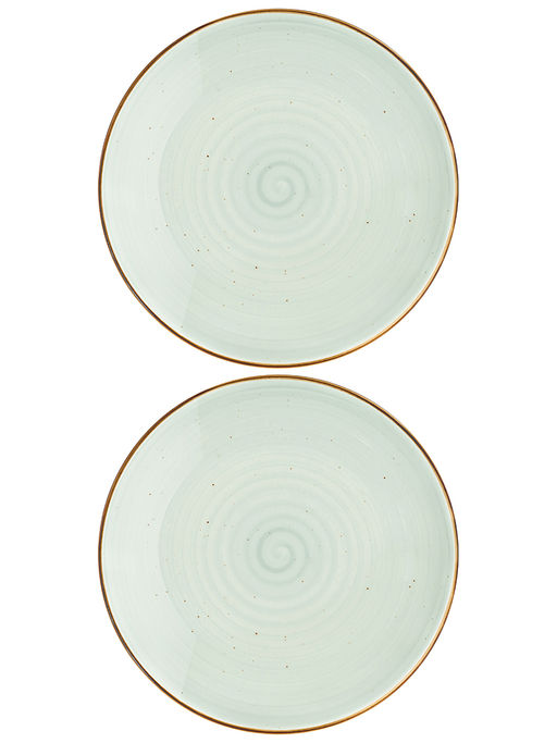 Набор тарелок десертных 2 пр. 20*20*2,5 см Кантри Крафт, светло-зеленый - Elan gallery фото 4