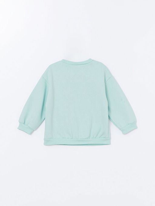 Bisiklet Yaka Bask?l? K?z Bebek Sweatshirt - Waikiki фото 3