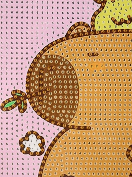 Алмазная мозаика на подрамнике Draw Me! Capybara with a duck, (20*20 см)