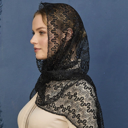 Палантин 160 х 45 см, цвет черный