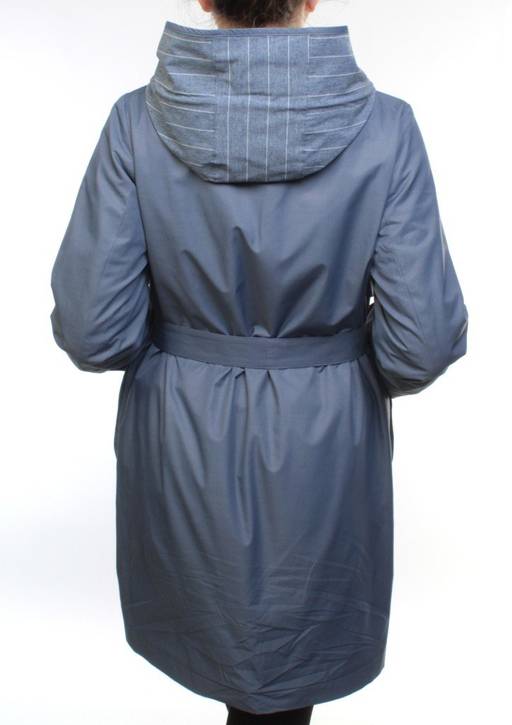 9016 GRAY/BLUE Ветровка женская (60% полиэстер, 40% хлопок) - Fashion фото 6