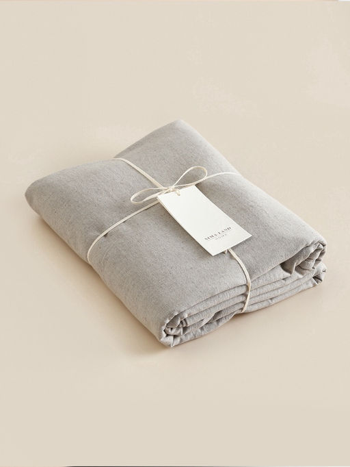 Простыня SL Home Linen collection 200*220 см , цв.серый, лён30%/хлопок70% - Sima-land home фото 5