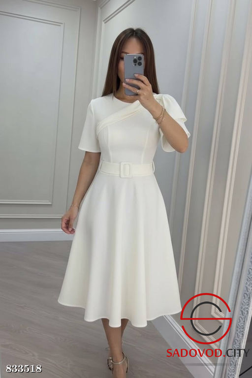 Платье женское с поясом