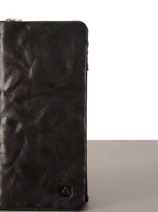 LACCOMA клатч V7513-черный натуральная кожа фото 3