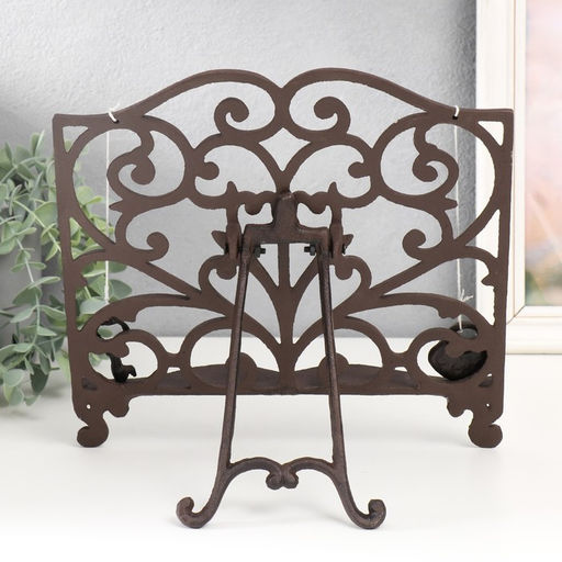 Фигура - подставка для книги, бумаг «Ажурная ковка», 4.5×27×29.5 см