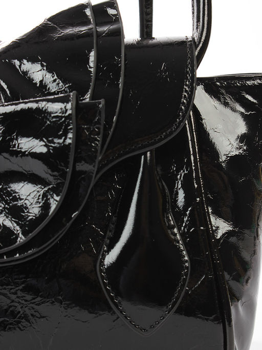 LACCOMA сумка Y2430-2-черный натуральная кожа полиэстер фото 5