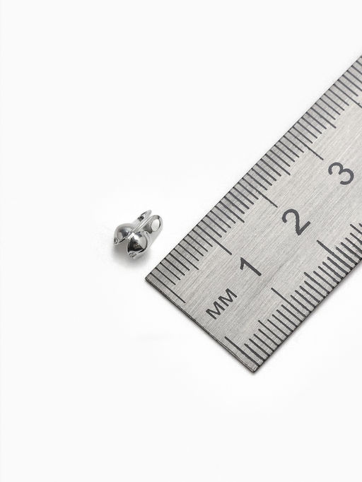 Концевик, цвет серебро, СМ-262, 3.2 мм (набор 20 шт.)