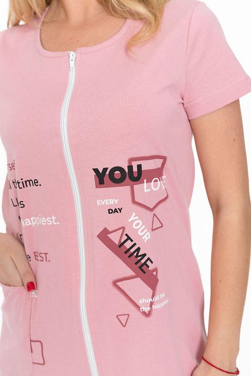 Халат М324066Пв розовый