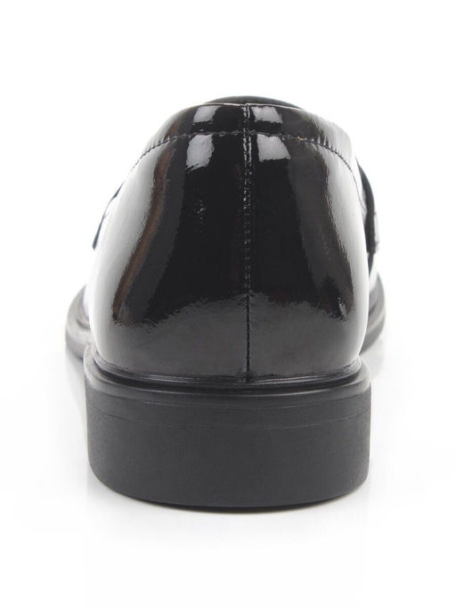 03-DCO142-2 BLACK Лоферы женские (натуральная кожа)