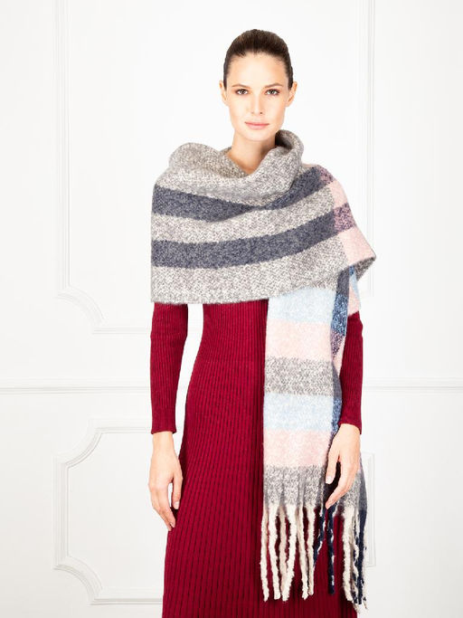 Палантин жен. шерсть+акр 50х190 LDB69-499-05 - Labbra фото 4