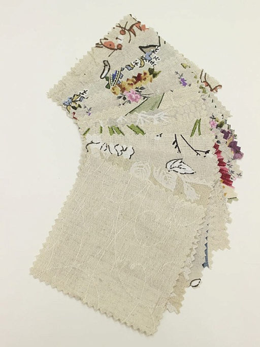 Комплект образцов "Полулен ПОЭМА, ш.1.5м, лен-30%, хлопок-70%"