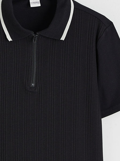 Polo Yaka Dokulu Erkek ?ocuk Ti??rt