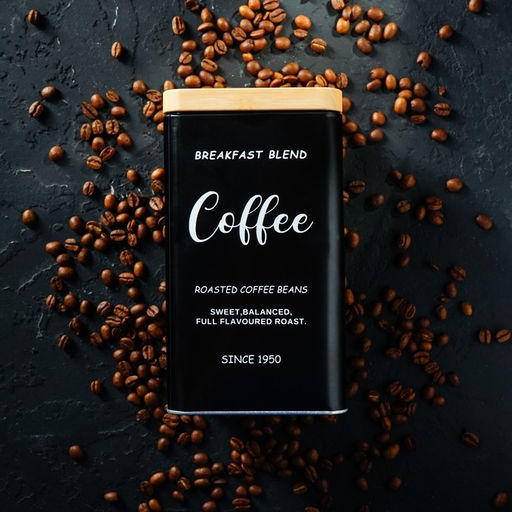 Банка для сыпучих «Сайнс», 18×10 см, жесть, чёрная