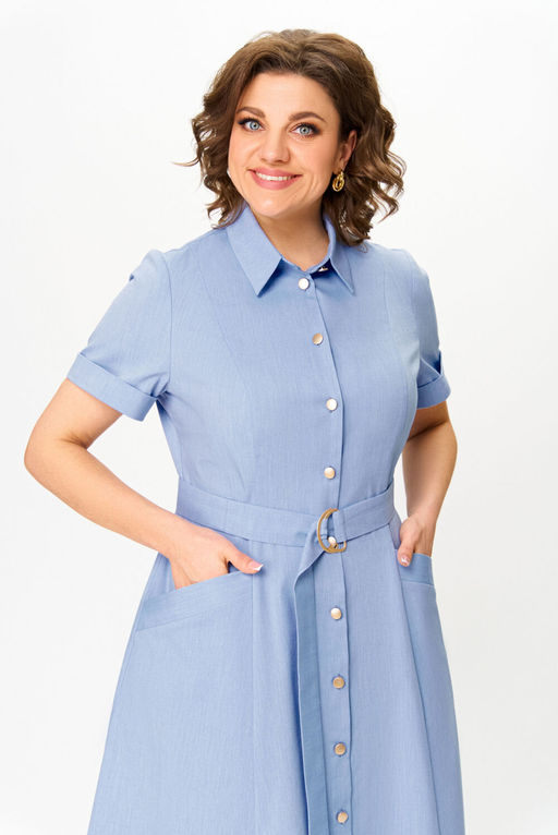 Платье Swallow 822 голубой фото 8