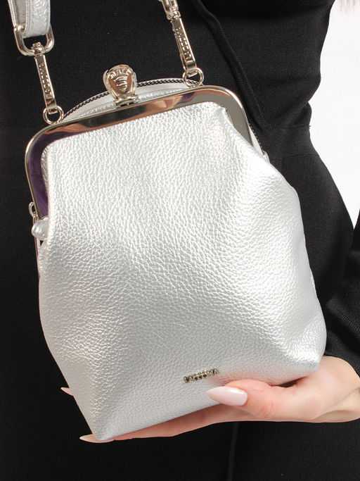 LACCOMA сумка Нефертити-Y2005-серебристый эко кожа хлопок