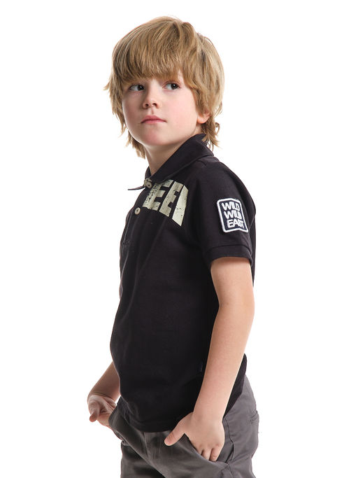 Футболка поло UD 0355 черный - Mini maxi фото 3