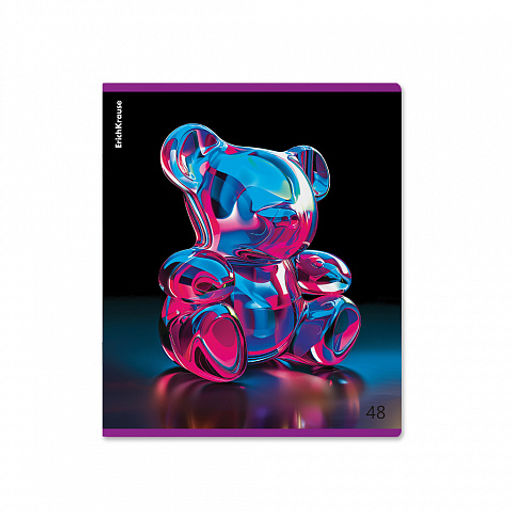 Цена за 5 шт. Тетрадь общая ученическая ErichKrause Jelly Bear, 48 листов, клетка, металлизированная ламинация+твин-лак_MIX-PACK  фото 5