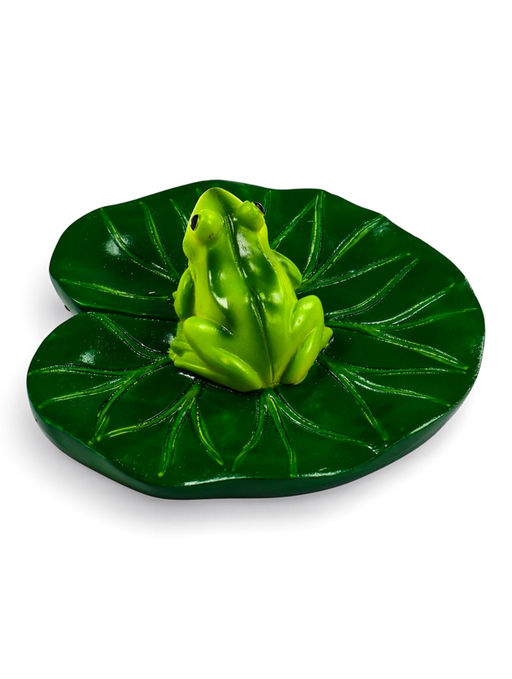 Садовая фигура 10 х 11 х 6 см водоплавающая "Лягушка"