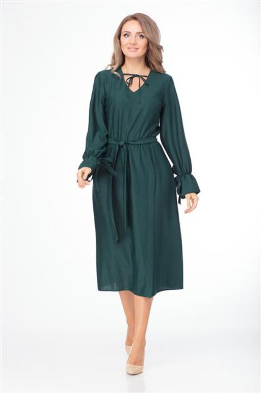 Платье ANELLI 758 изумруд  фото 2